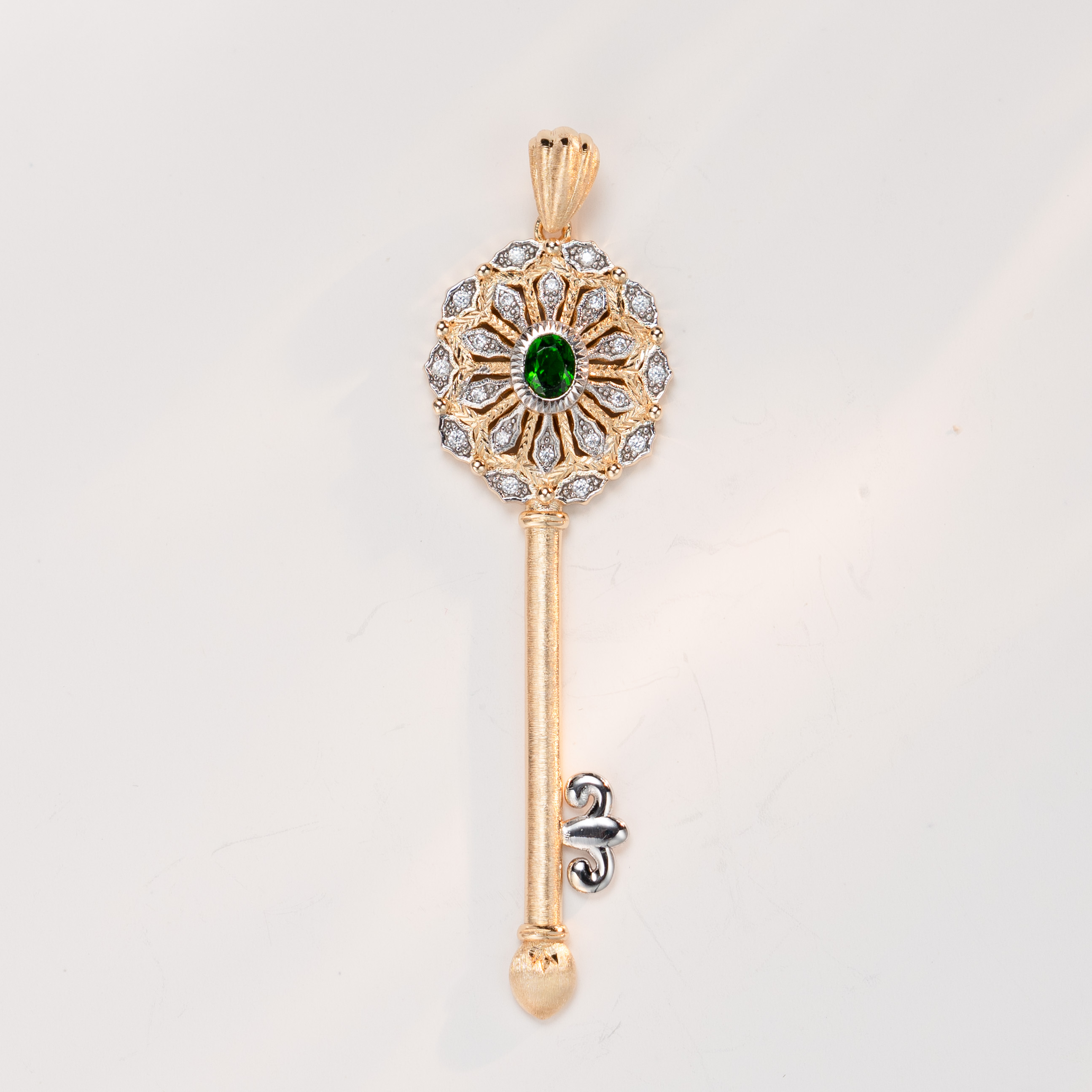 【奢小姐珠宝】银版“邂逅”透辉石吊坠-WH137