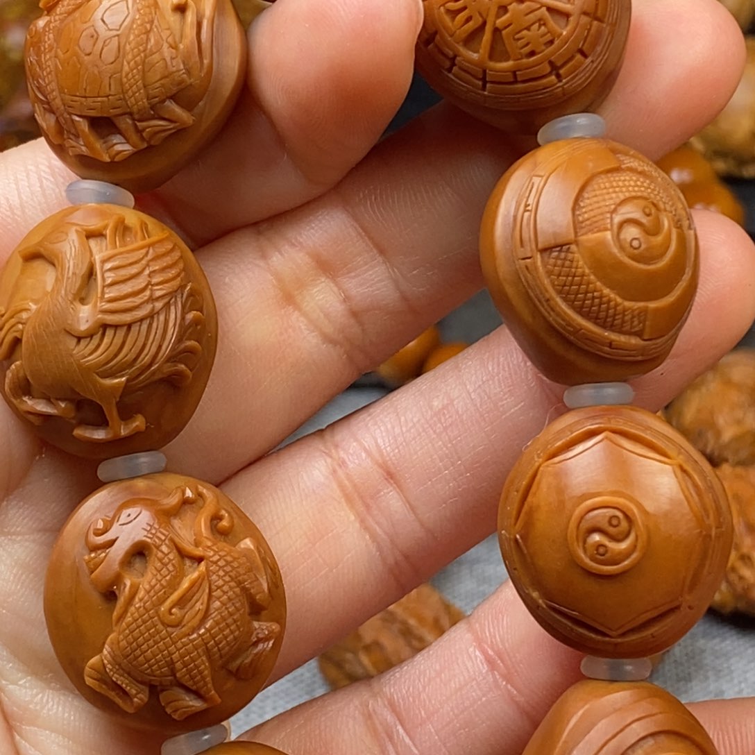 橄榄核手串/手链2.1四项八卦手串