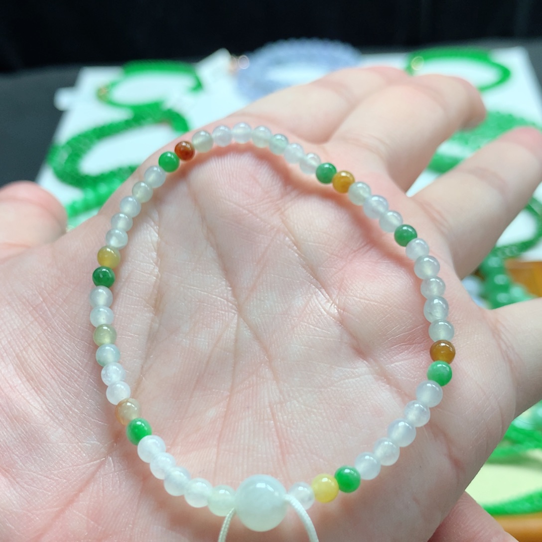 翡翠未镶嵌手链翡翠