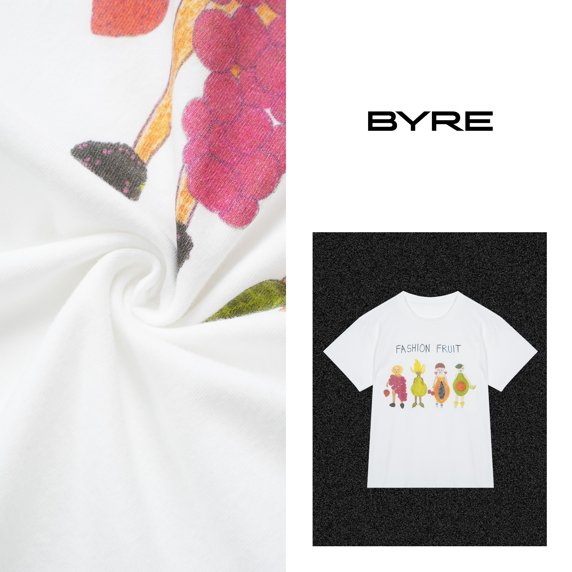 LM71 全家福水果T恤【冷水手洗】