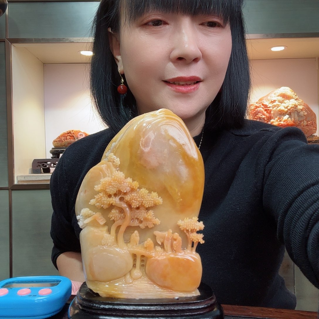 寿山石努****…寿山石摆件