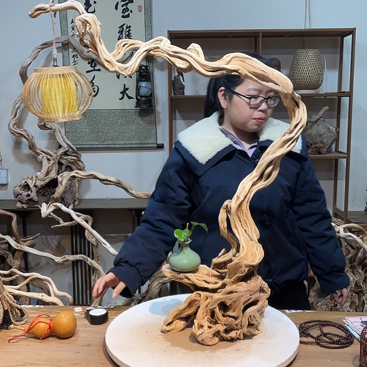 木杜鹃根根艺摆件2