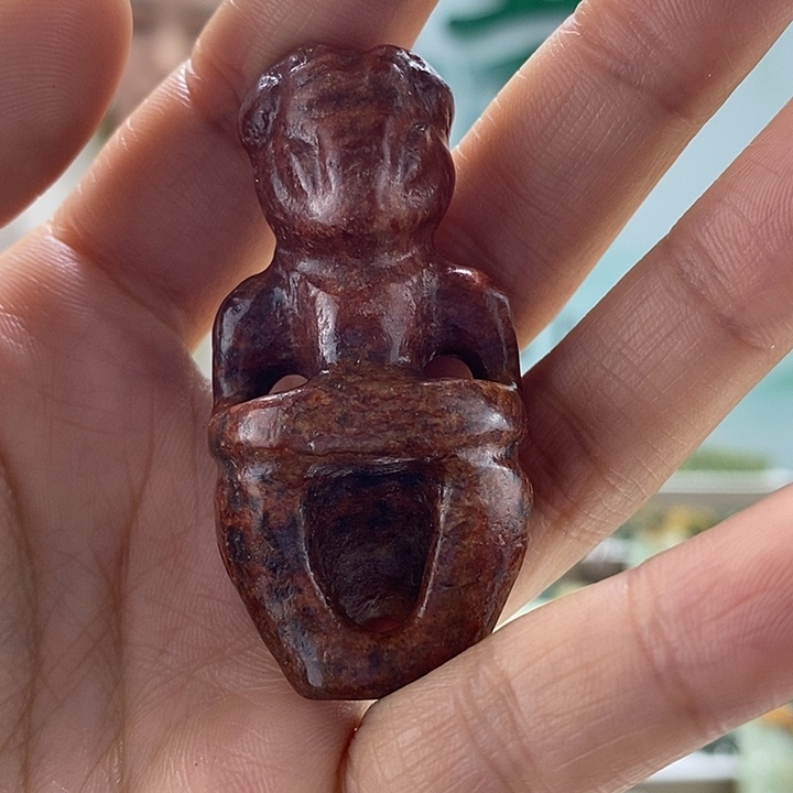 透闪石质玉把件未镶嵌