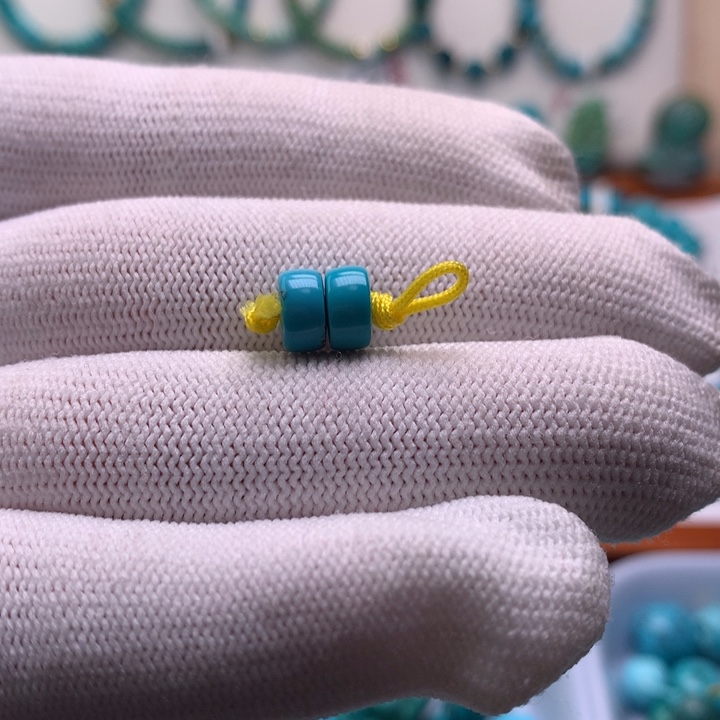 绿松石未镶嵌珠宝半成品7mm