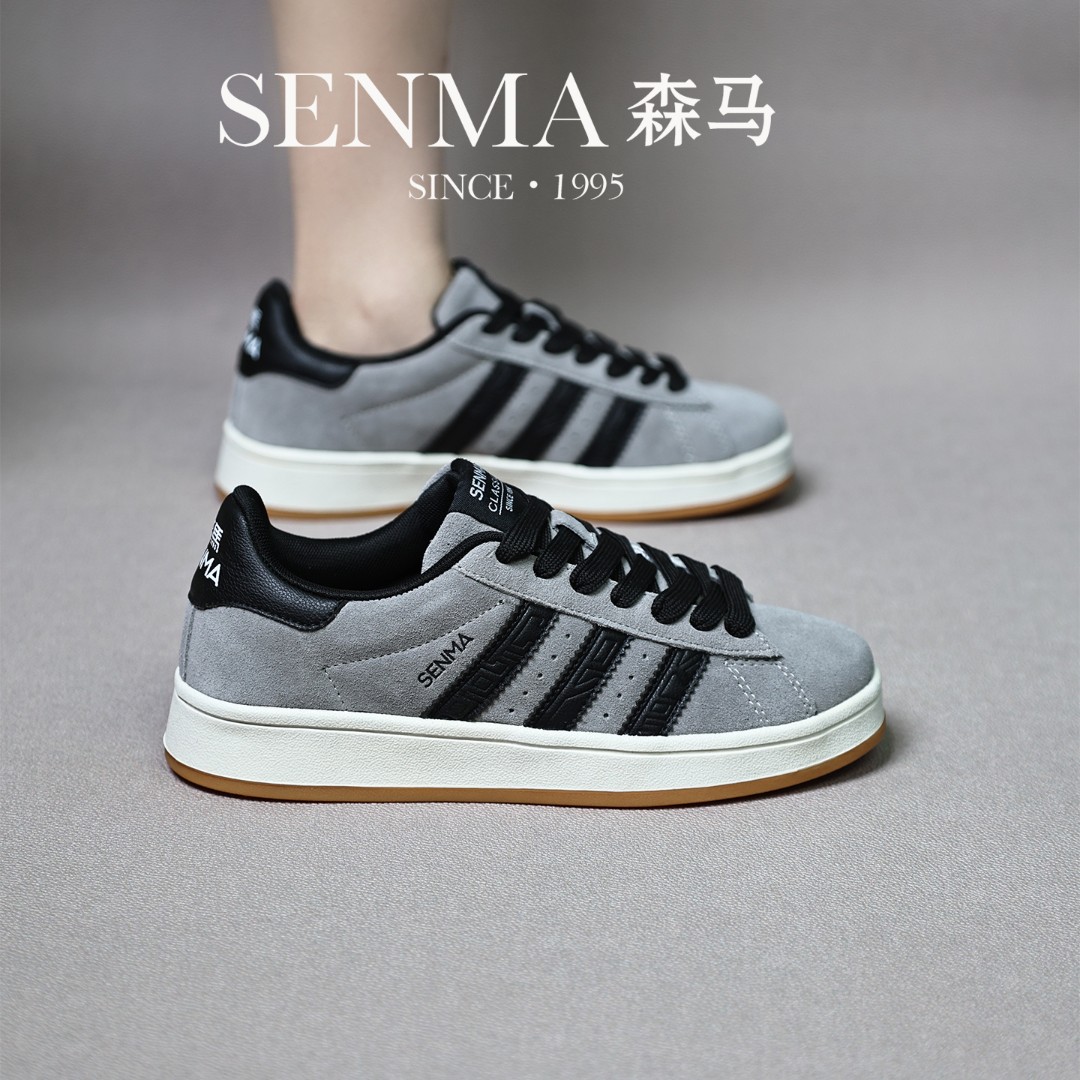 森马/SENMA四季情侣款滑板鞋男士运动鞋平底休闲鞋学生鞋男潮鞋