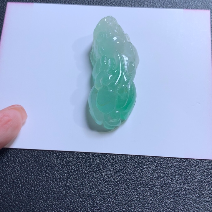沙***蛇缅甸翡翠冰绿貔貅