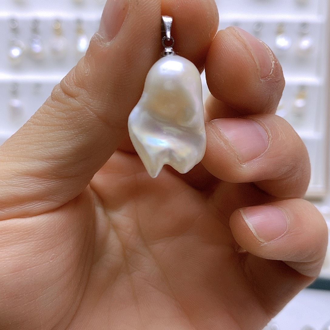 淡水珍珠颈饰银S925镶嵌