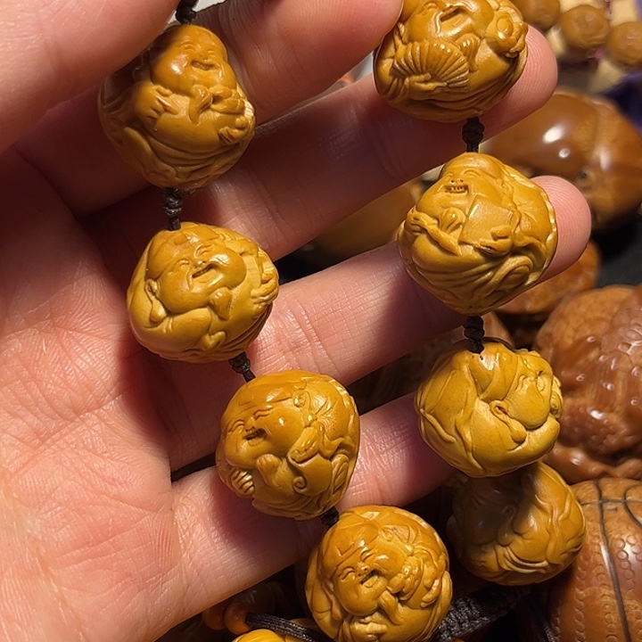 手串/手链橄榄核荷叶财神