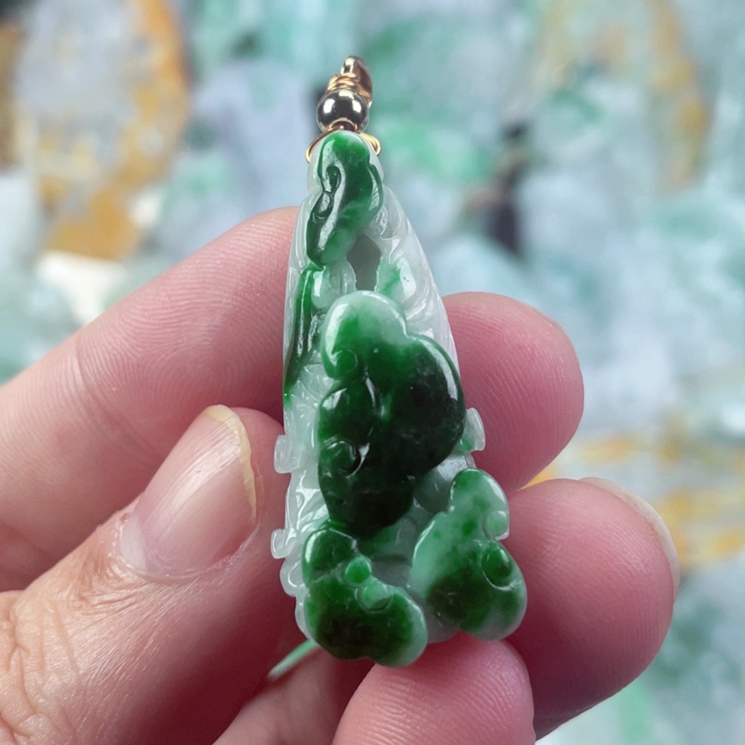 翡翠未镶嵌吊坠(不含链)