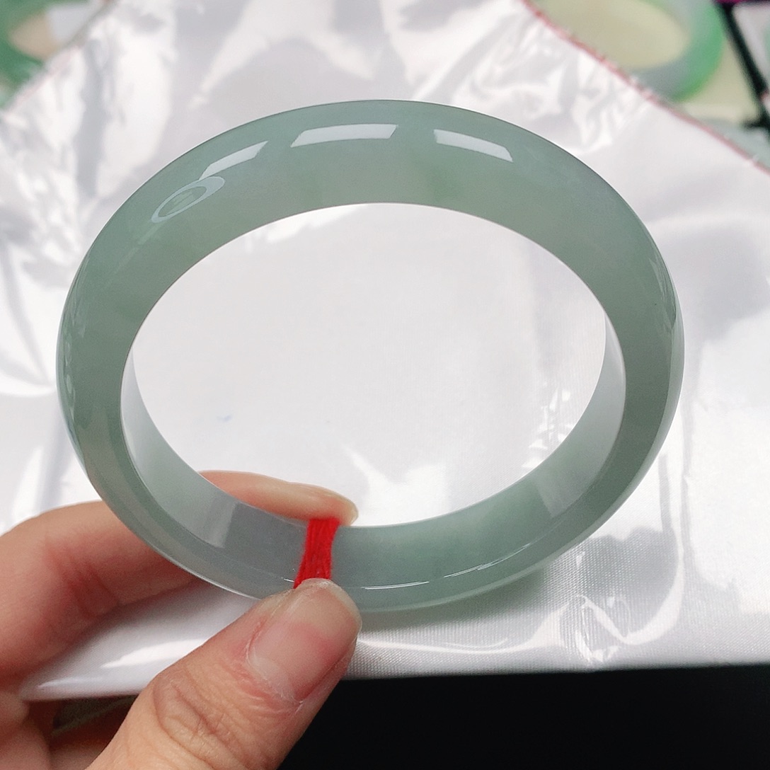 翡翠手镯未镶嵌天然翡翠手镯55.8