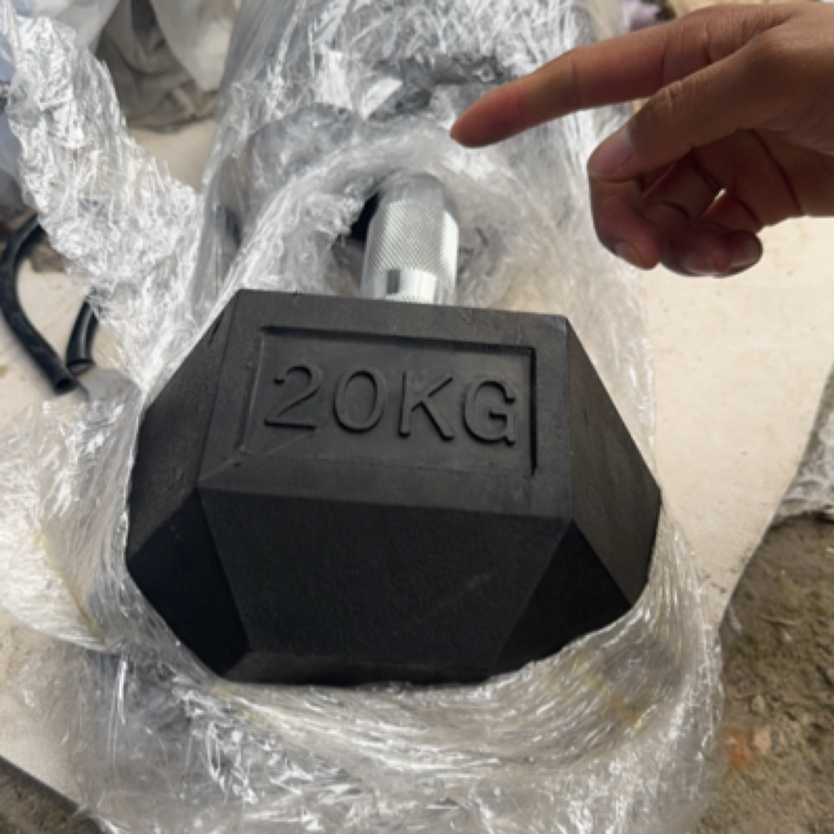 0011六角哑铃27.5公斤