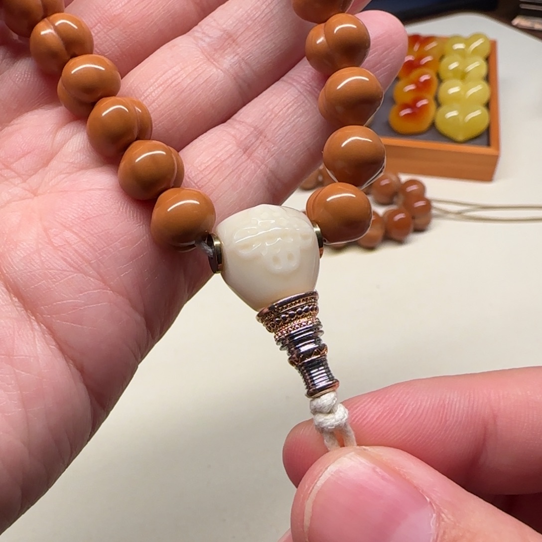 明***澈猴头核桃吊坠猴头配饰三通