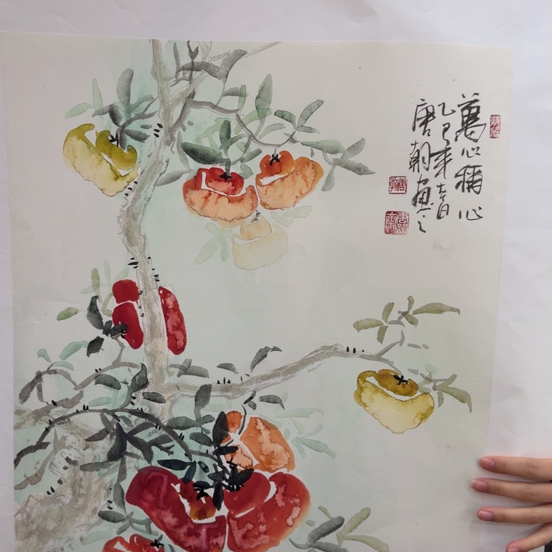国画国画作品纯手绘山水花鸟