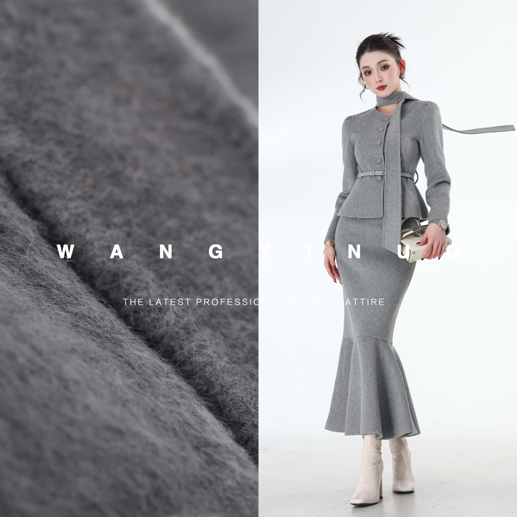 MD定制·依诺【兰德花园】2026款时尚套装时尚上衣千金风百搭半身裙