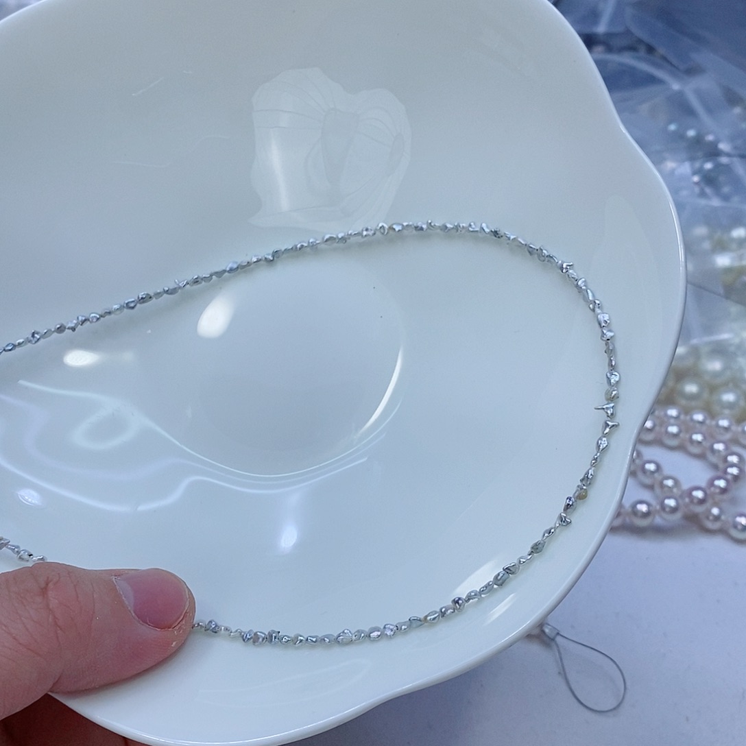 海水珍珠颈饰银S925镶嵌