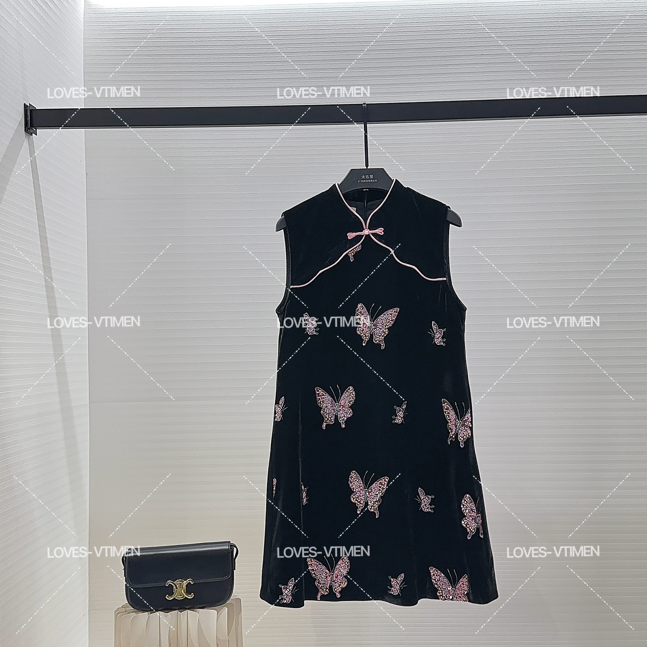 LL【39】赫本风高定显瘦气质法式时尚长款连衣裙LOVES-A1620