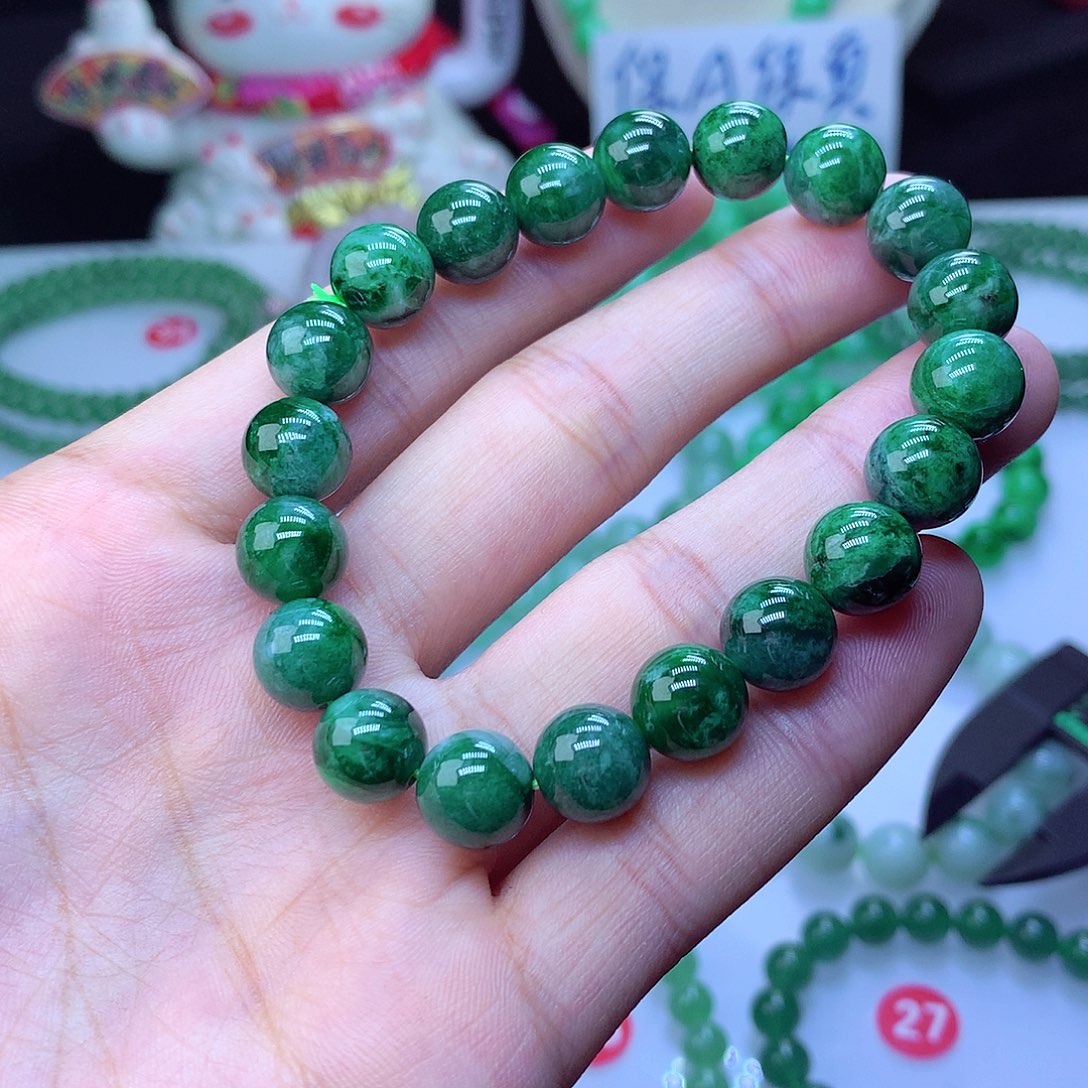 翡翠毛衣链未镶嵌