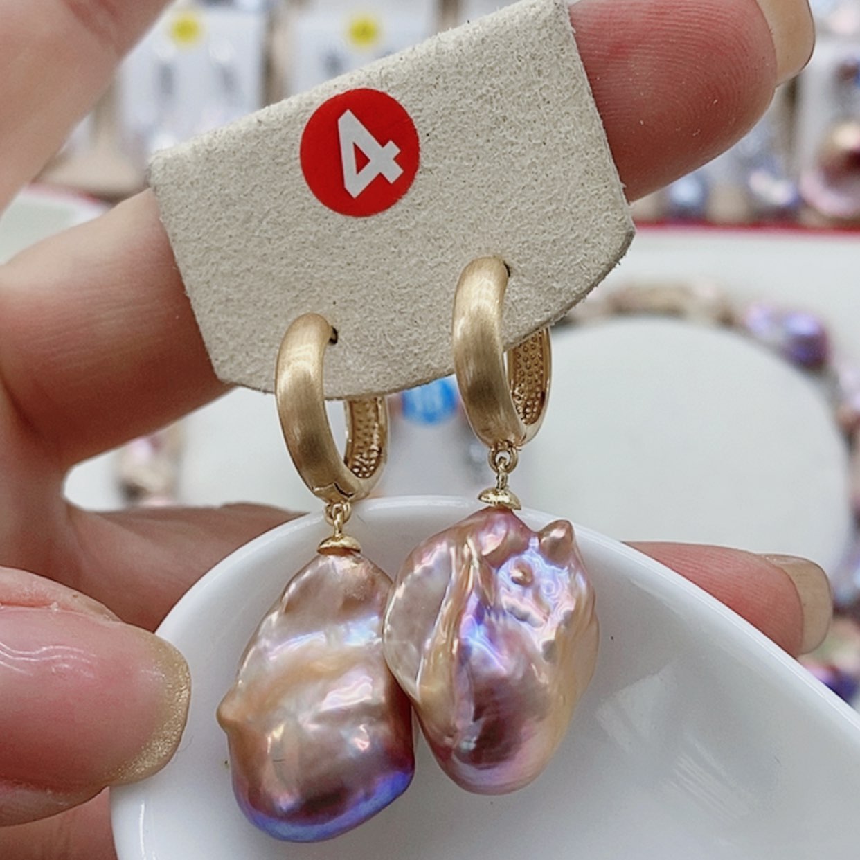 【闪购商品】淡水珍珠耳饰银S925镶嵌