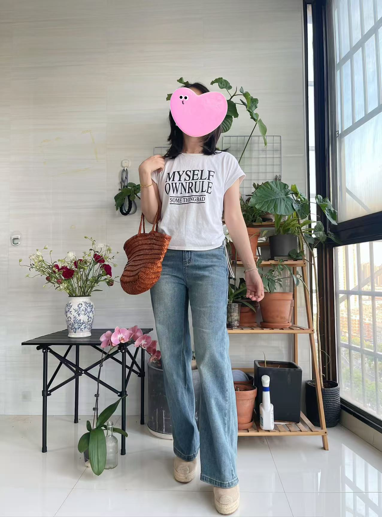 灰标8366款直筒裤修身百搭