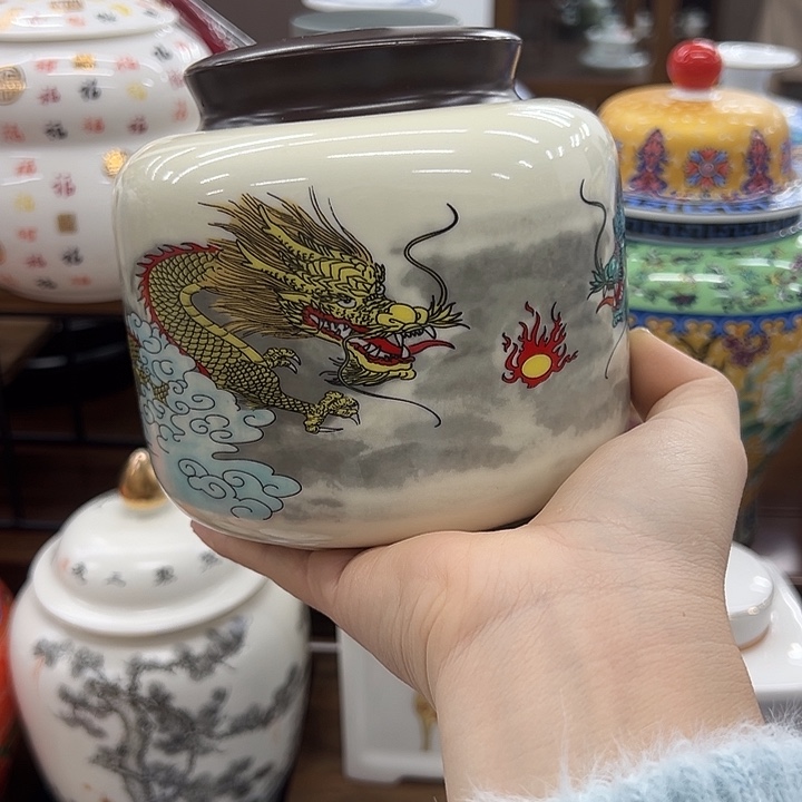 瓷片茶叶罐茶叶罐@@529