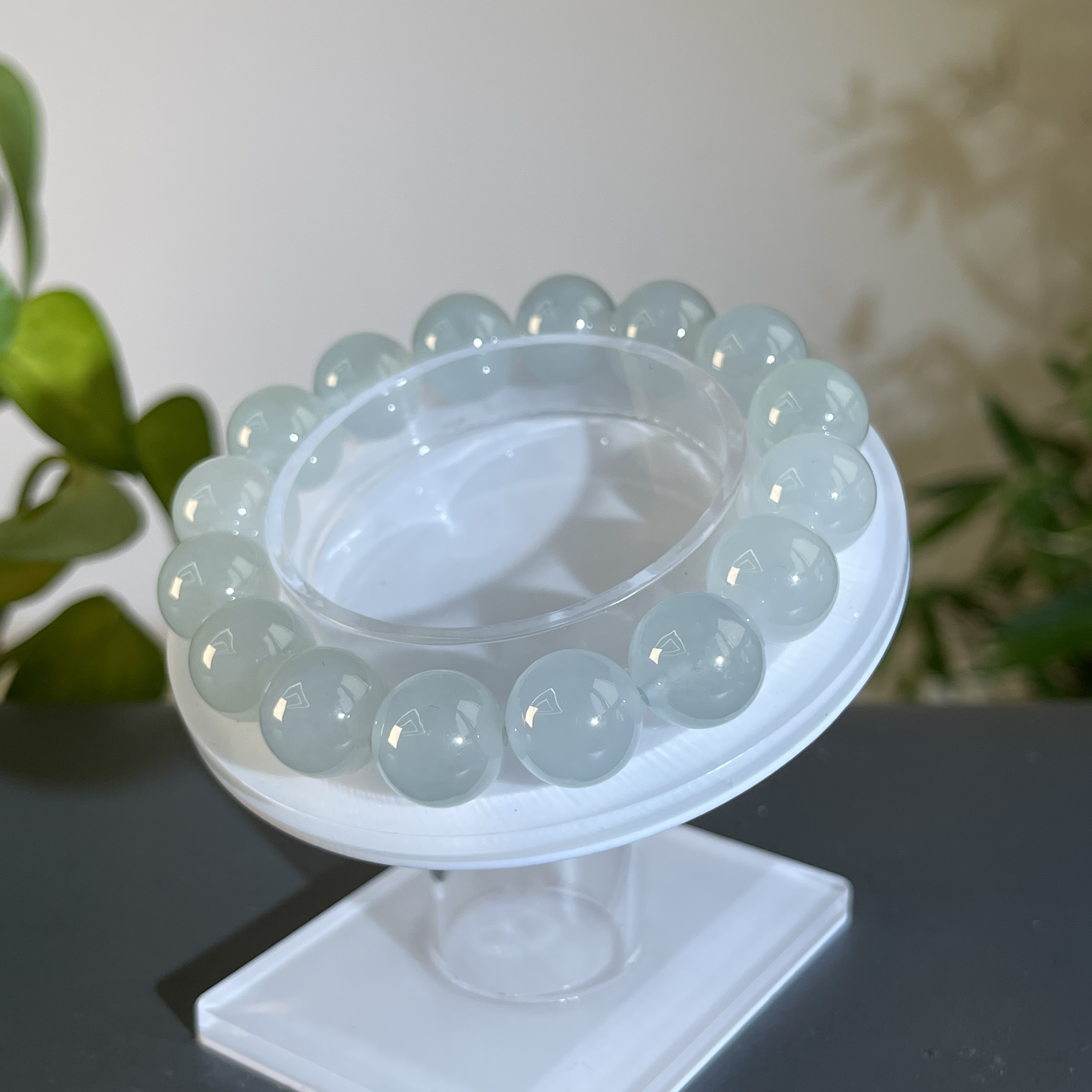 JXB11-160  天然缅甸A货翡翠 翡翠手串