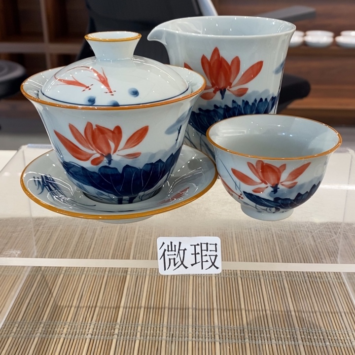 釉下老陶泥手工绘制