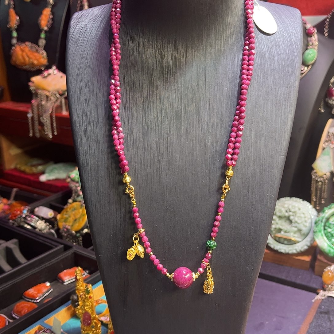 未镶嵌红宝石颈饰特价福利手链项链多用款