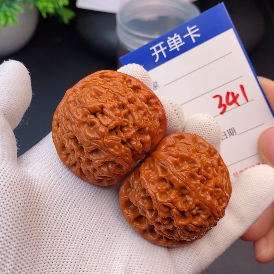 文玩核桃把件纪**赤44水龙纹341