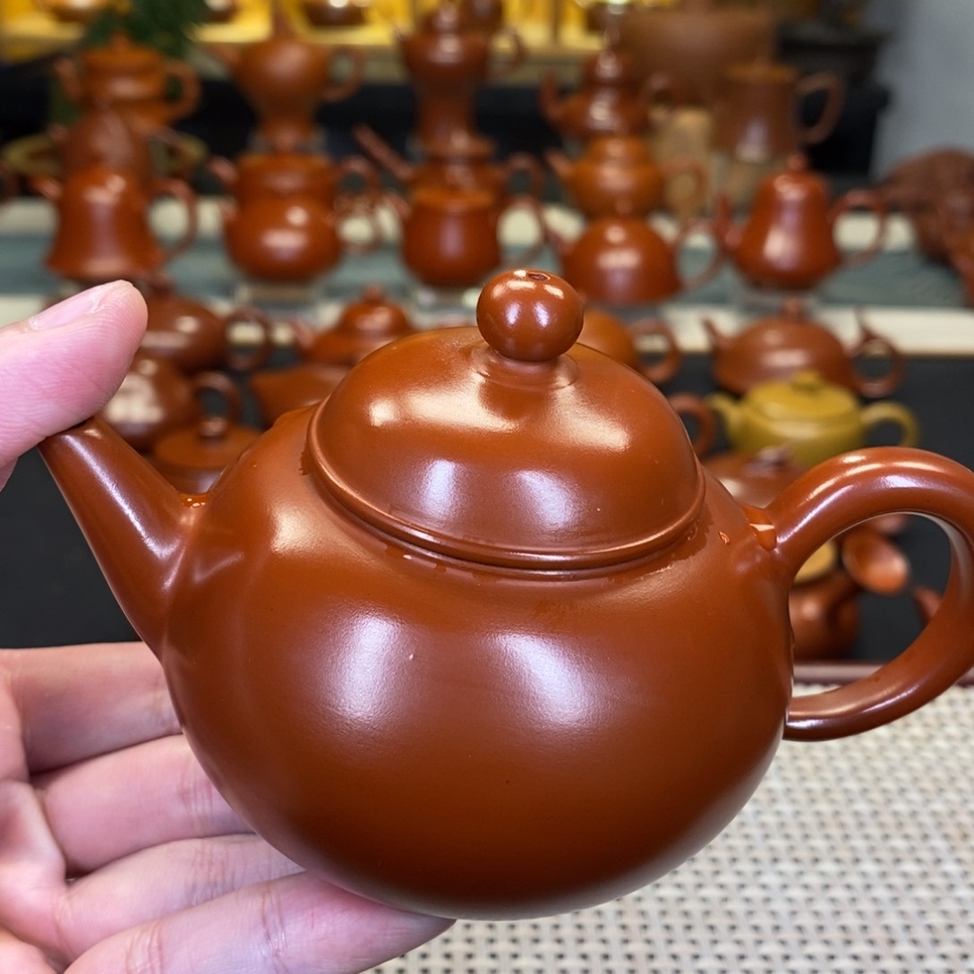 紫砂茶壶-*月潮州手工艺