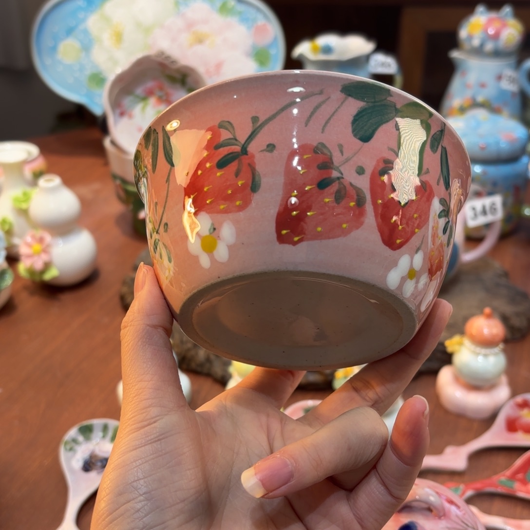 景德镇手绘高温釉下彩陶瓷茶具