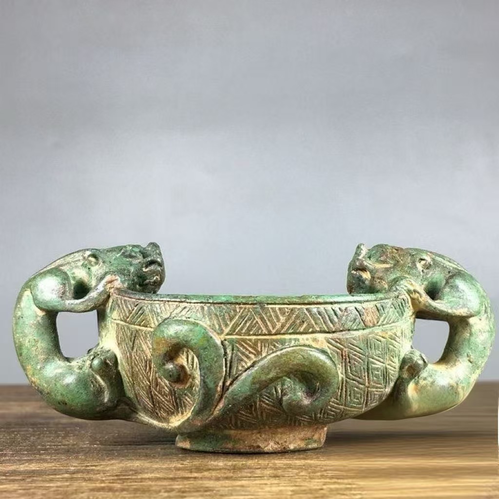 仿古做旧扭转乾坤牛铜器摆件（8号前往名字20家 ）