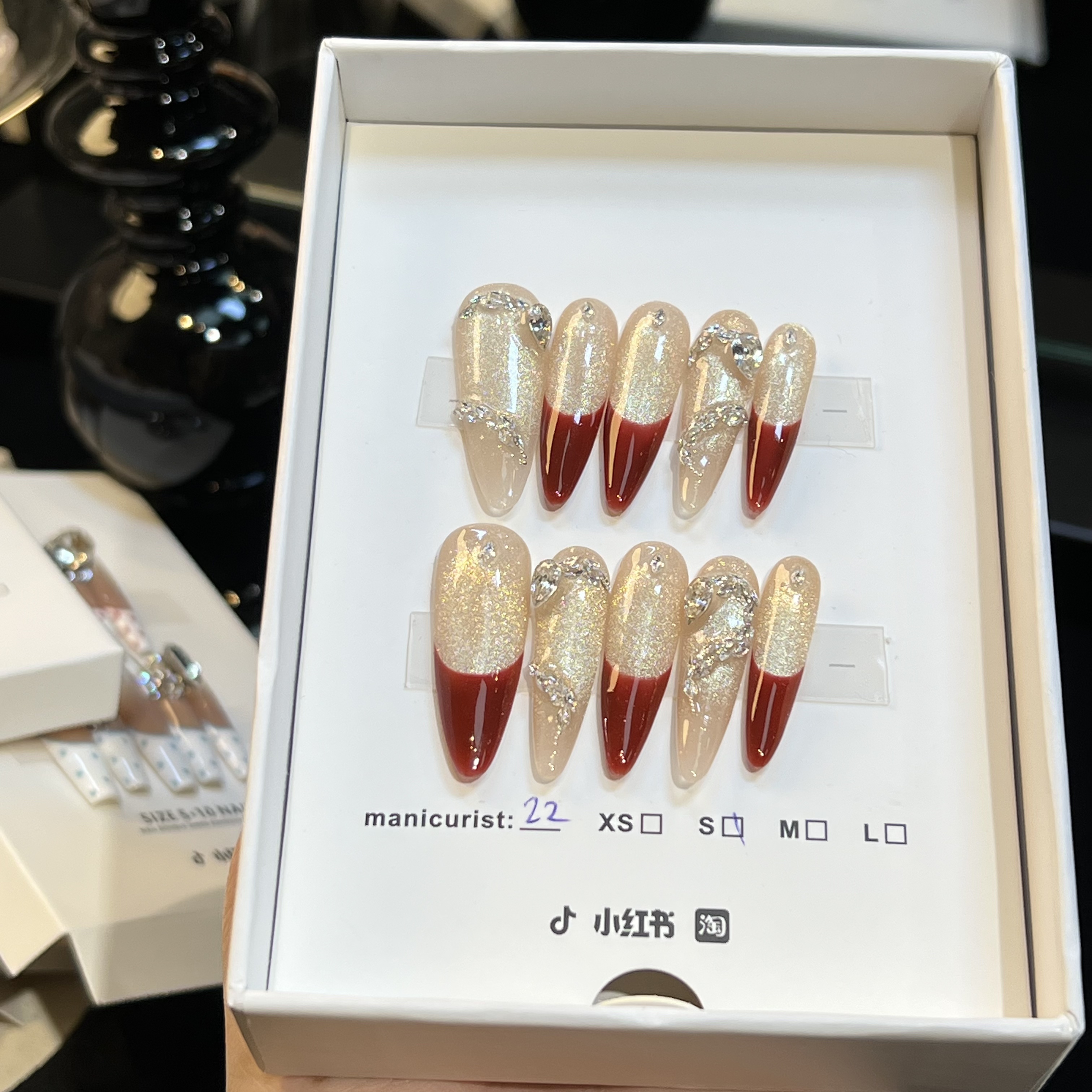 Meil Nail 纯手工穿戴甲可拆卸-ML5841