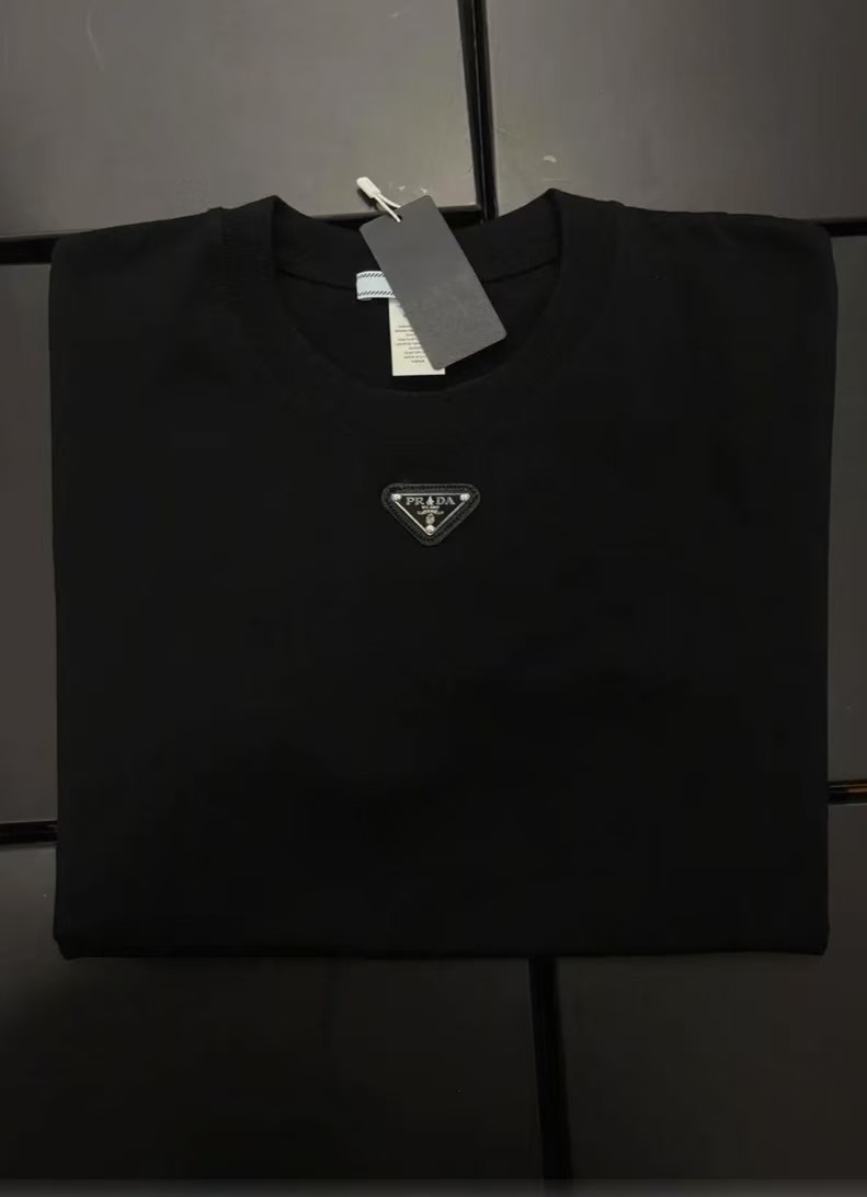 【内部渠道】P-L纯棉圆领宽松短袖男女同款PLD