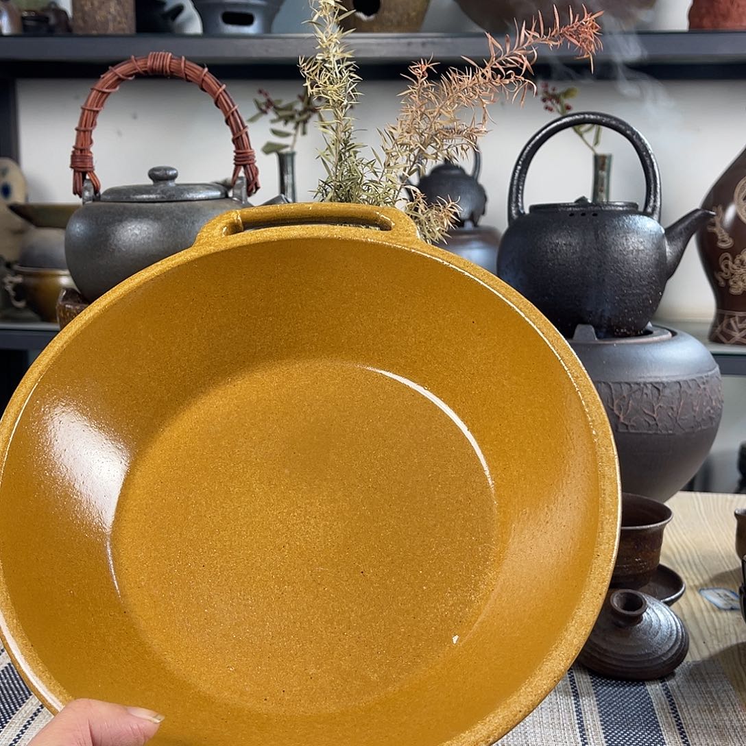 紫砂粗陶实用砂锅