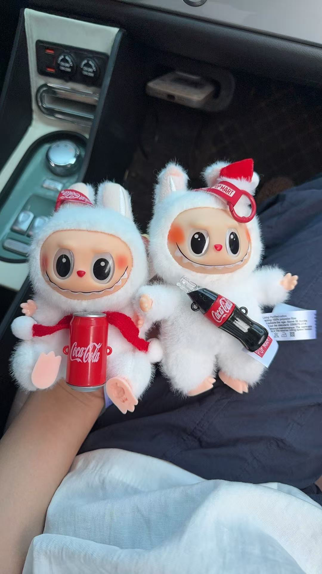 （可乐款）联名搪胶拉公仔布布毛绒玩偶钥匙扣包挂