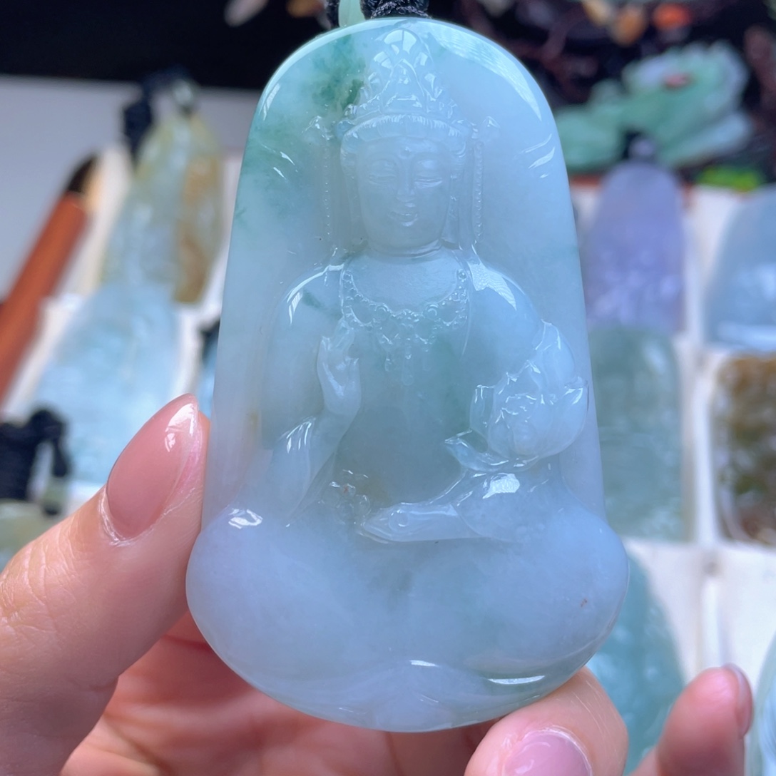 翡翠未镶嵌颈饰天然翡翠