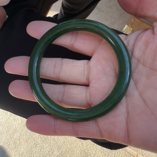 和田玉手镯未镶嵌56-57