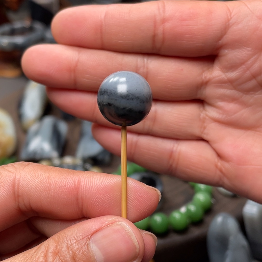 和田玉单珠卡16未镶嵌