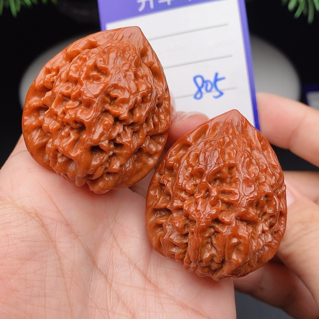 文玩核桃把件38官帽805