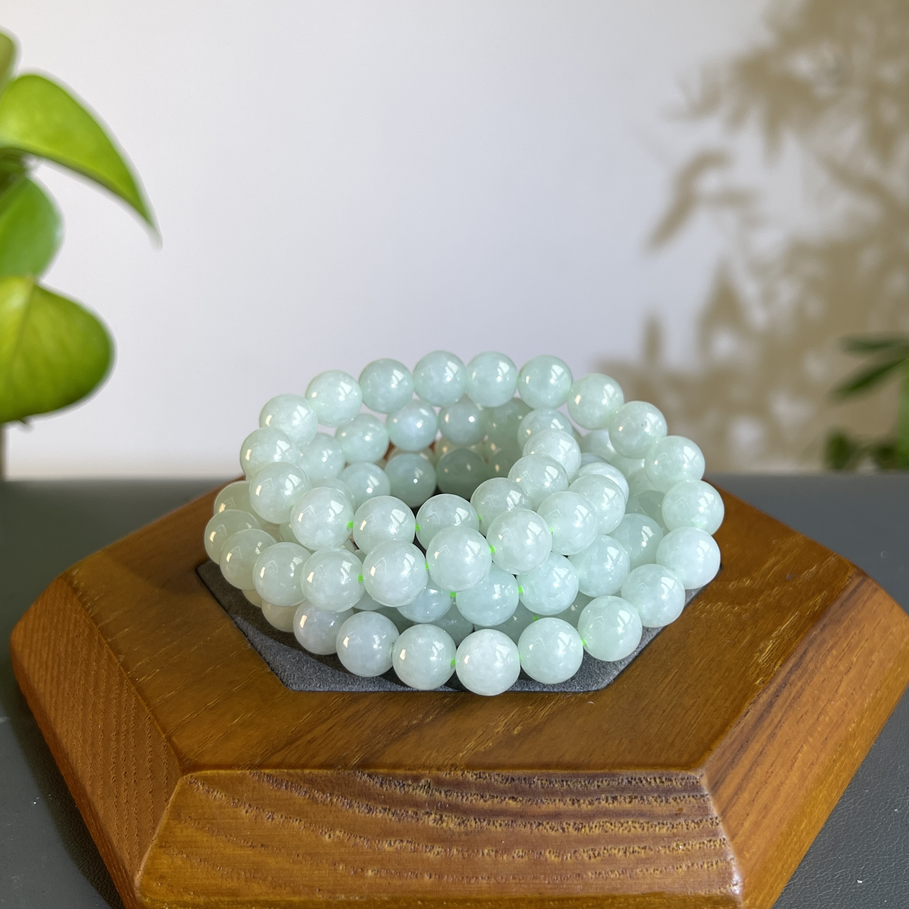 JTW15-013 天然缅甸A货翡翠  翡翠珠链