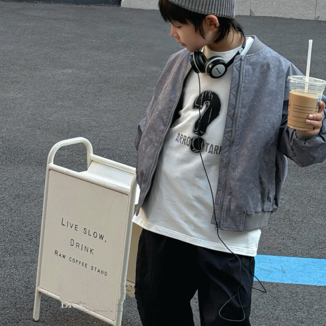 88179高端潮流时尚百搭休闲童装时尚棉外套A15-2-1