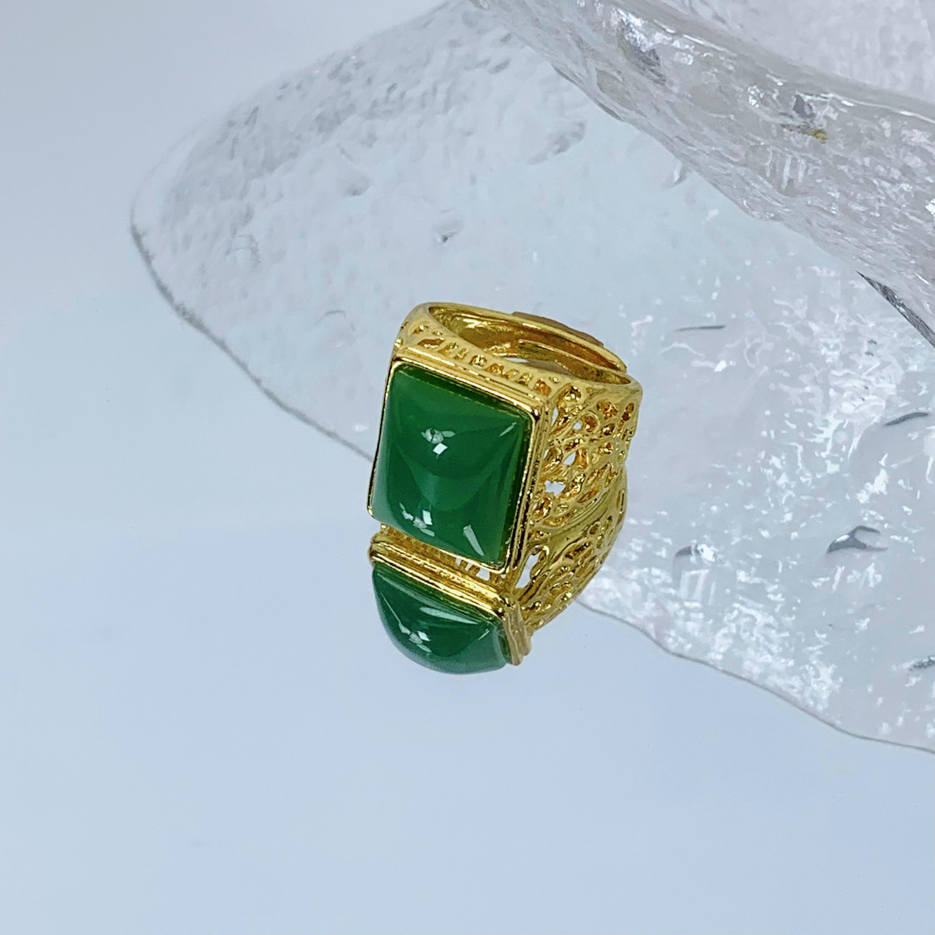 复古时尚男士开口可调节饰品【金】