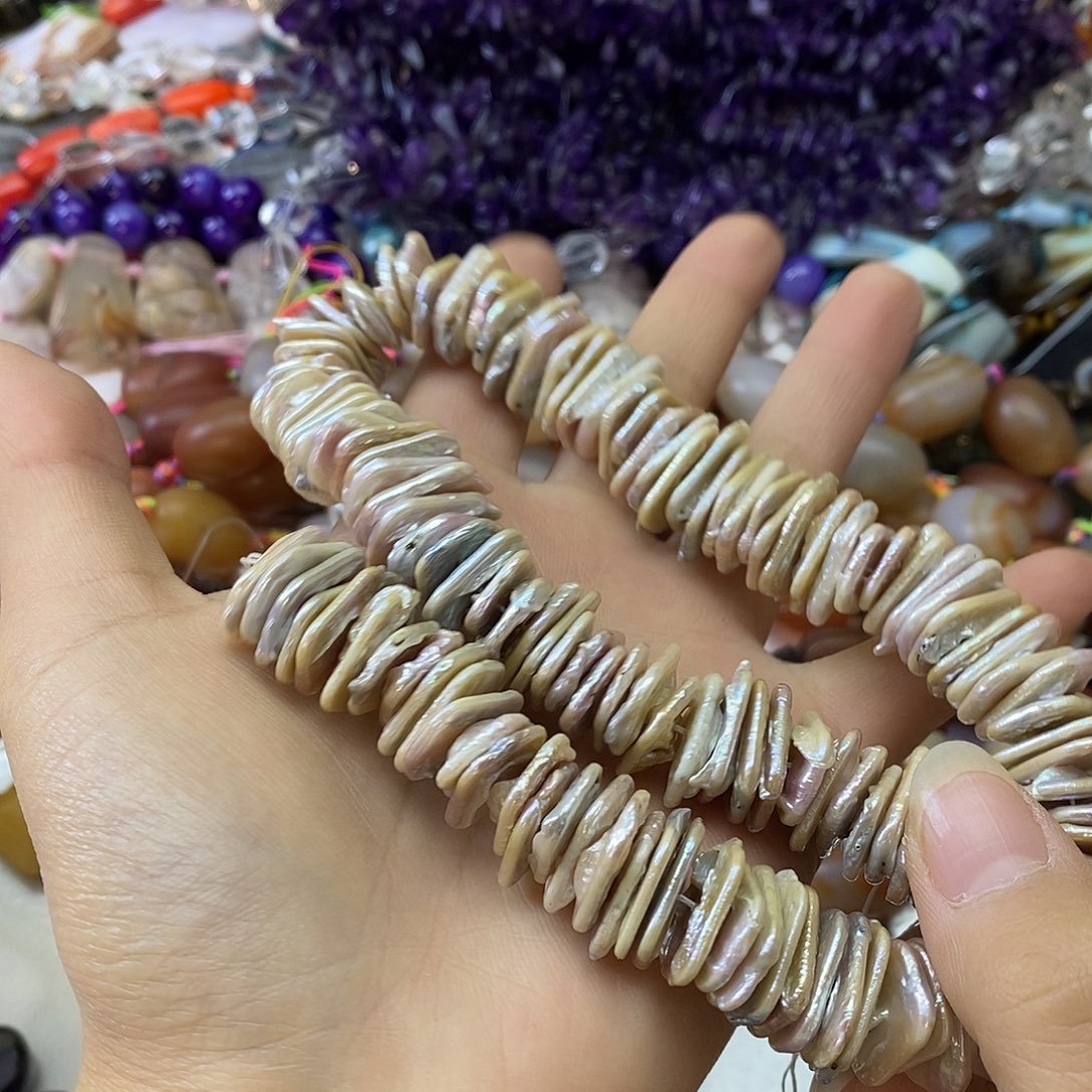 玛瑙/玉髓未镶嵌珠宝半成品隔片一条