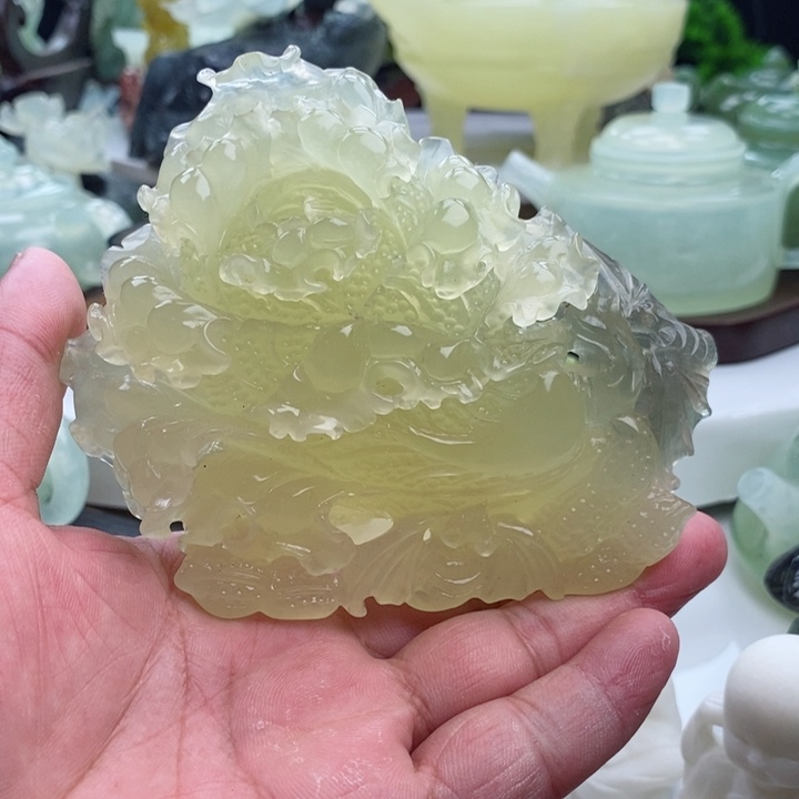 岫玉四大名玉摆件未镶嵌