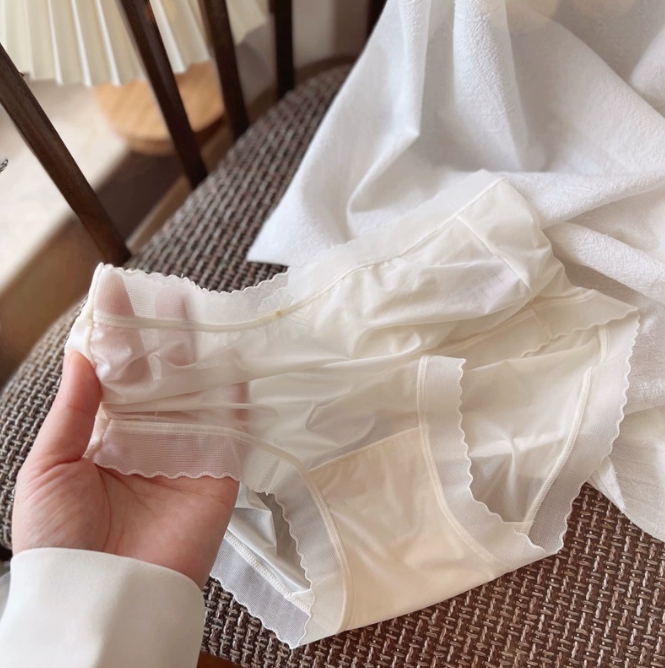 【主播体验推荐】法式辣妹蕾丝内裤少女中腰镂空细腰花边网纱三角裤