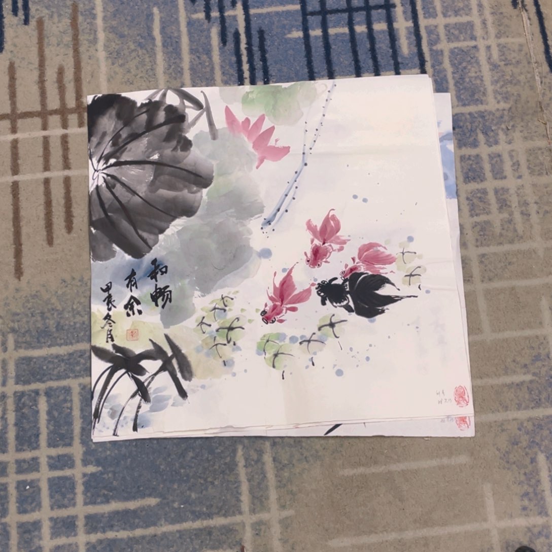 国画50斗方作品花鸟11111