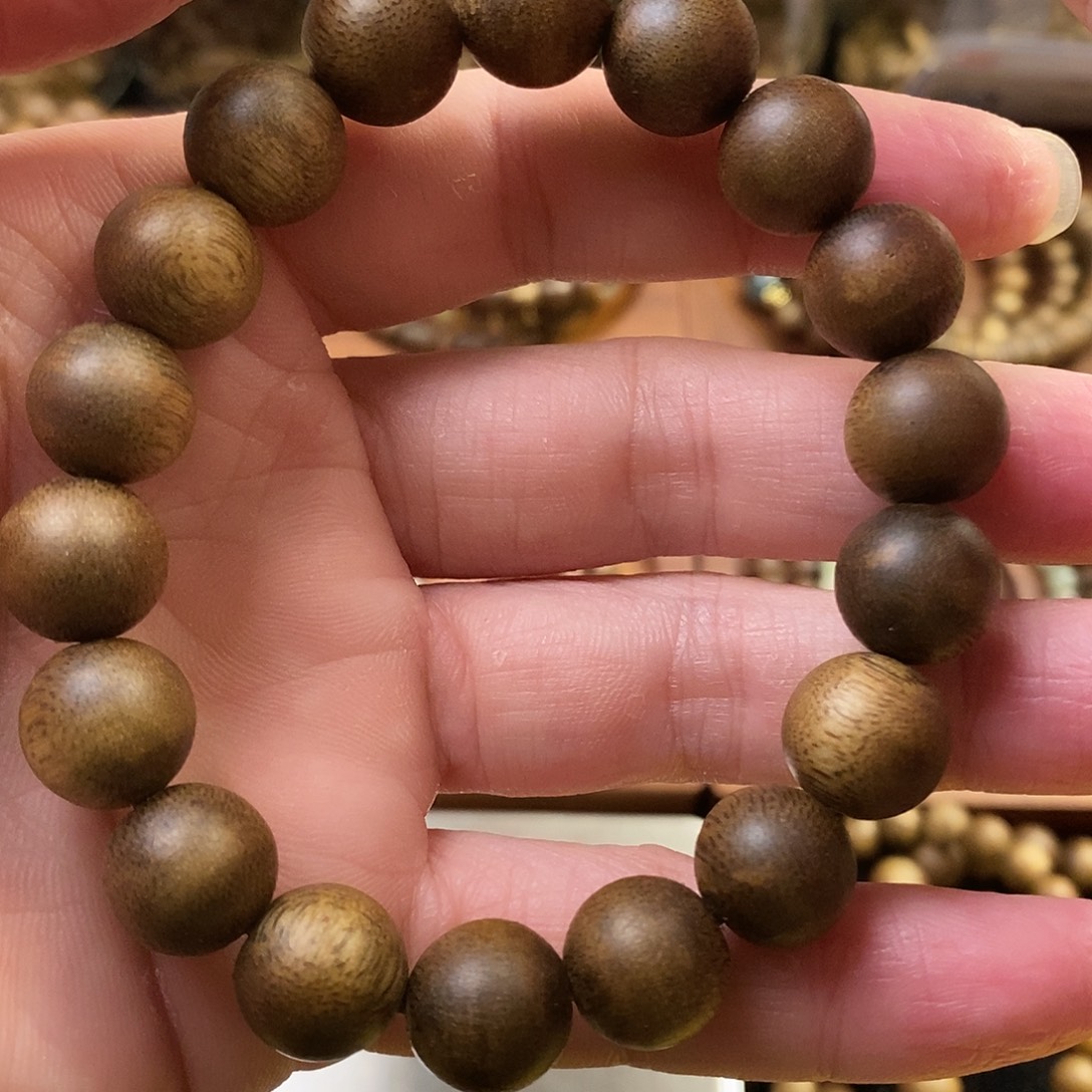 手串沉香1.2沉香手串单圈素圈