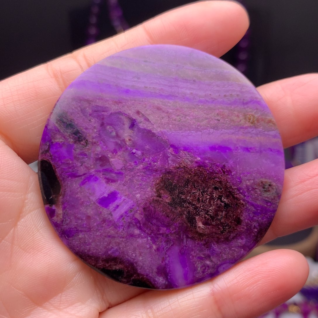 苏纪石（舒俱来）未镶嵌圆牌