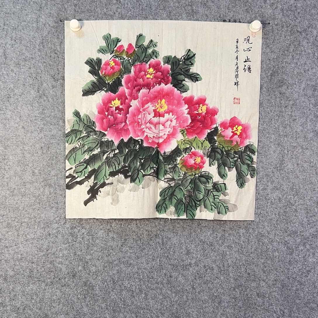 国画183 花鸟和花的颜色一样是我