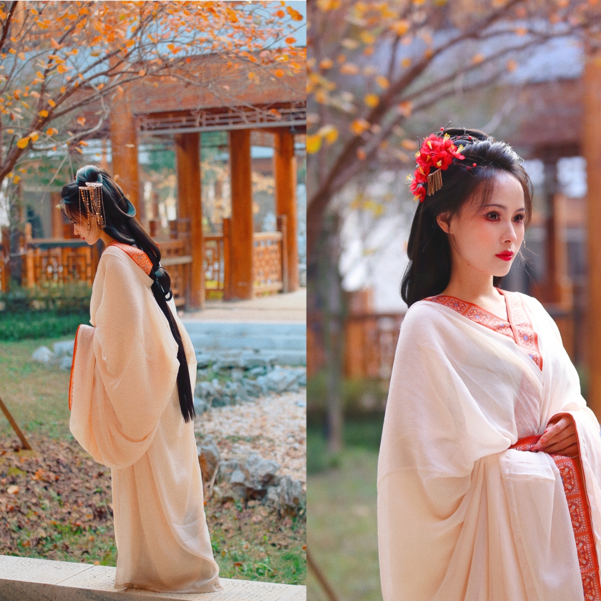 琉缨芷&蓝熙亚莉【直播间专享套装】 二次元古风汉服发髻 